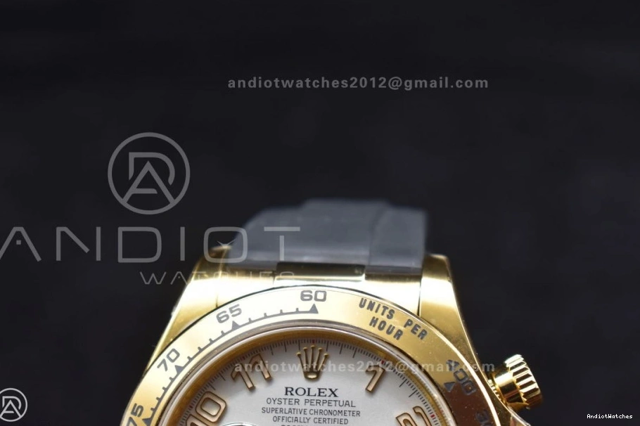 V Strap Daytona On Dial SS 1:1 Case Rubber 419 Clean Best SA4130 Gold 904L Black Edition Stylish 116519 0803